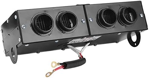 aqxreight 12V Car Defroster Defogger Car Heater Defogger Auto 800W 4 Hole Auto Defrost Defogger Demister Portable Heater Car Heaters Black