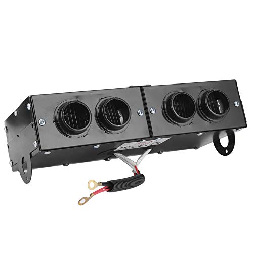 Image of Car Defroster, Iron Car Heater Defogger, Cooling Fans Car Heater Defogger Auto 4 Hole Heating Fan Defroster Car Demister Car Heating Fan