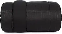 Edredom Toque Acetinado Toque de Pluma Clássica - Labirinto Preto - Solteiro
