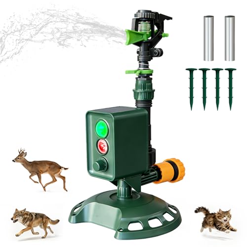Aspect Living Solar Motion-Activated Animal Repellent Sprinkler for Lawn &
