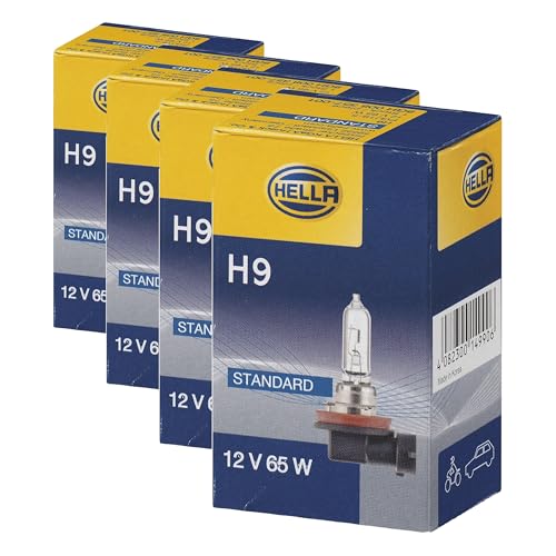 Evita multas por luces fundidas con el pack de bombillas H9 HELLA 12V 65W