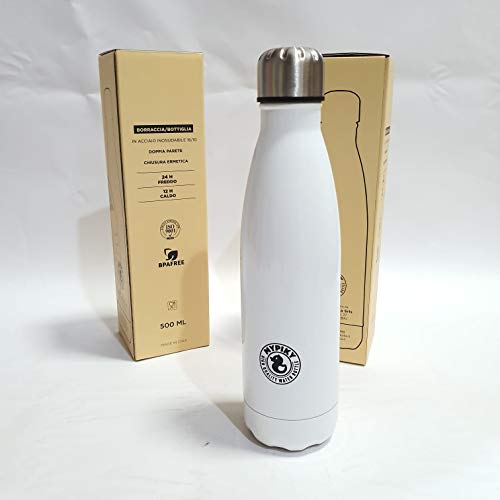 gesco Trinkflasche Aluminium Weiß 500 ml