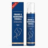 GingLePrune Firm and Restore Night Formula by Chelsea Lab - Firming nourishing face and neck cream, with Hyaluronic Acid, Shea Butter, Aloe Vera, deep hydration overnight, for all skin types, 50ml.