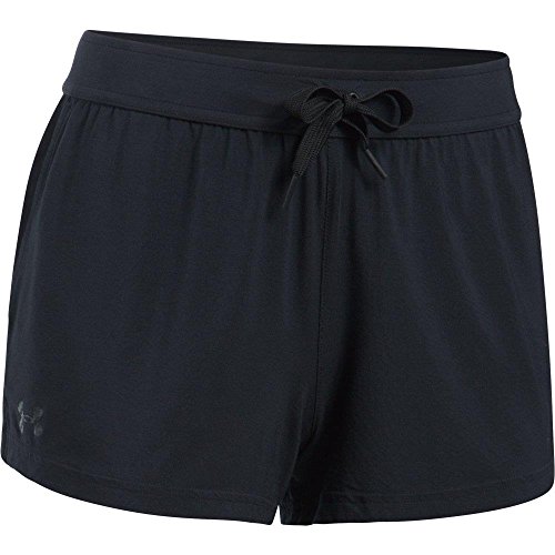 Under Armour Women's Athlete Ultra Comfort Recovery Shorts SleepwearDISC,Black (001)/Carbon Heather, Small
