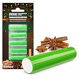 DEGG Bastoncillos Perfumados para Aspiradora Canela Navidad - 5 Unidades - Ambientador para Aspiradora con Bolsa, Neutraliza Malos Olores - Accesorios para Aspiradora