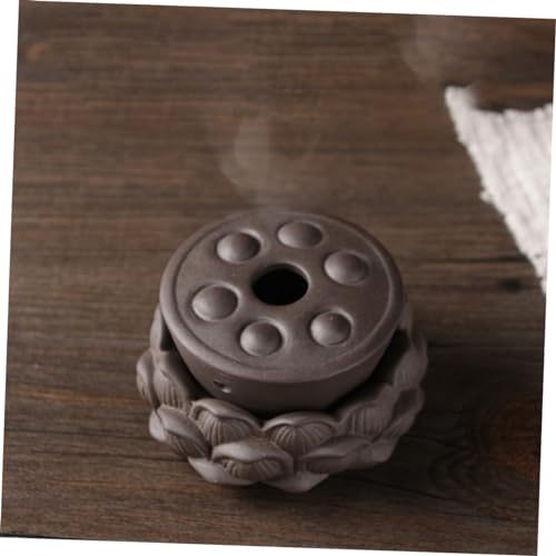 Herramienta de Moxibustión para Cuidado Corporal, Portátil, Hecha de Arcilla Morada, Dispositivo para Quemar Moxa en el Ombligo, Duradera, para Uso Doméstico y al Aire Libre, para Terapia de Compresión Térmica miniatura 5