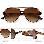 SOJOS Classic Polarized Aviator Sunglasses for Women Men, Retro Trendy Aviators Shades SJ2201 - Image 5