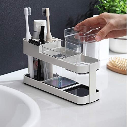 Toothbrush Rack Toothbrush Cup Set Bathroom Plastic Household Couple Toothbrush Holder Wash Cup Set Mouthwash Cup