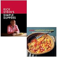 Rick Stein's Simple Suppers [Hardcover] By Rick Stein & Easy Vegetarian One-pot 2 Books Collection Set