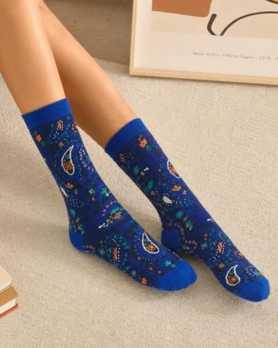 Image of Chalier 5 Pairs Socks for Women, Fun Cat Dog Animal Funny Socks Gifts