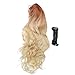 Produktbild Ombre Blonde Synthetic Perücken Haare, Blonde Wavy Long Wavy Synthetic Perücken, Perücke Ombre Blond For Perücken Party Cosplay Daily Use