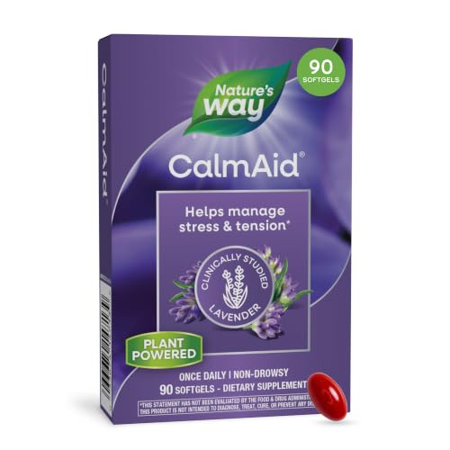 Natures Way CalmAid Lavender Oil Supplement Calm & Stress Support* 90 ct