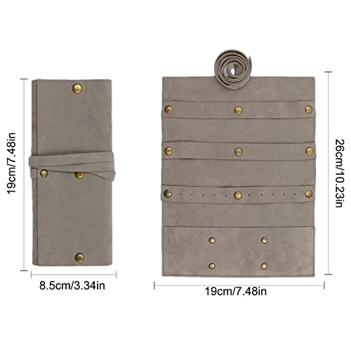 Bolsa portátil para joias | Estojo organizador em couro PU para retenção - Estojo portátil com zíper