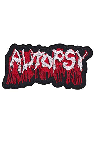 SigitasTrading Autopsy Death Metal Band Parche Patch Bordado con Logotipo para Planchar de Hierro en Apliques
