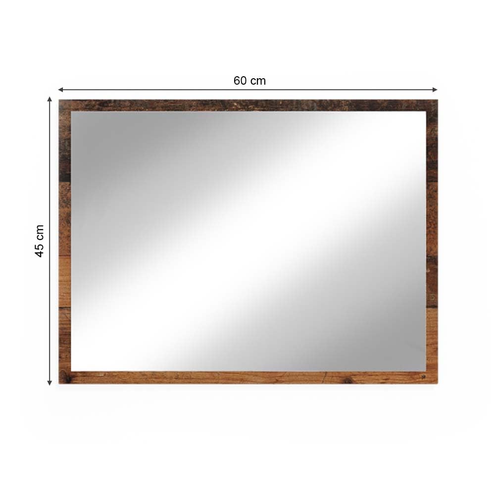 Vicco Espejo de baño Kiko, Roble rústico, 45 x 60 cm