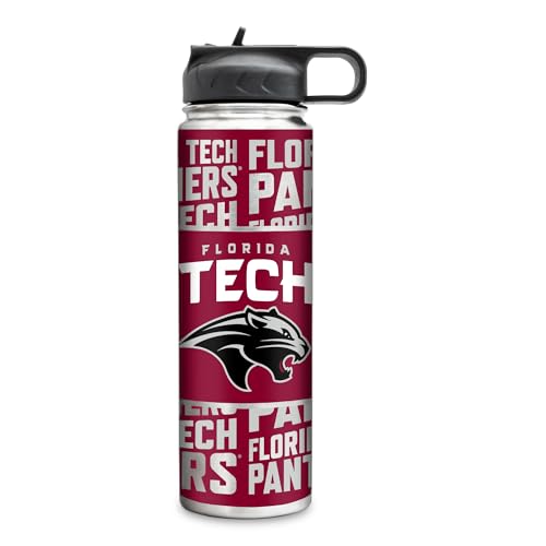 Rico Industries NCAA Florida Tech Panthers Standard 22oz Stainless Steel Tumbler with Lid - Great For Coffee, Tea, Water or Cocktails