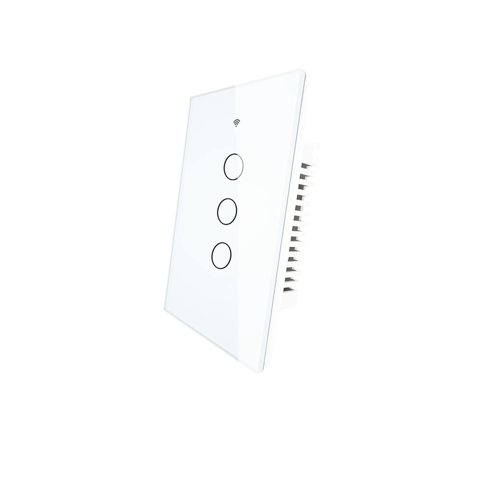 Interruttore smart wifi, Interruttore della luce intelligente touch a parete con neutro/nessun neutro, nessun condensatore Smart Life/Tuya funziona con Alexa, Google Hub richiesto installazione facile