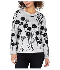 Light Grey Black Floral