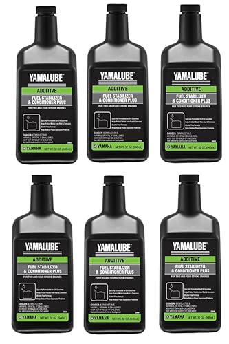Yamaha Yamalube Fuel Stabilizer & Conditioner- (6 Pack) 32 Ounces #ACC-FSTAB-PL-32