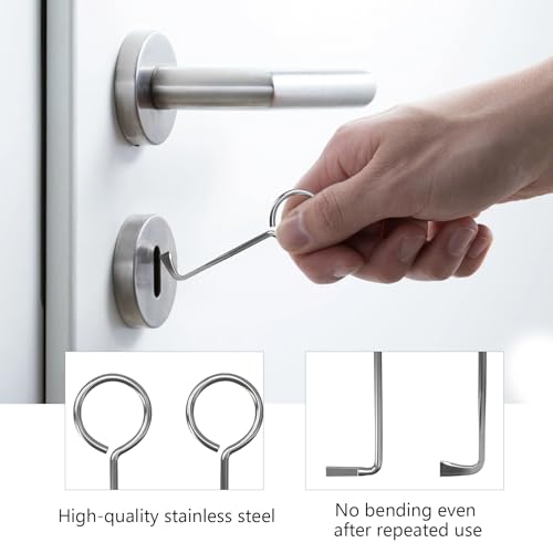 2 Stück Dietrich Set Profi, Buntbartschlüssel Universal, Universalschlüssel für Zimmertüren, aus Edelstahl Bartschlüssel Dietrichset, Öffnet nahezu jede Tür, Schlüsseldienst Türöffner Schlüssel