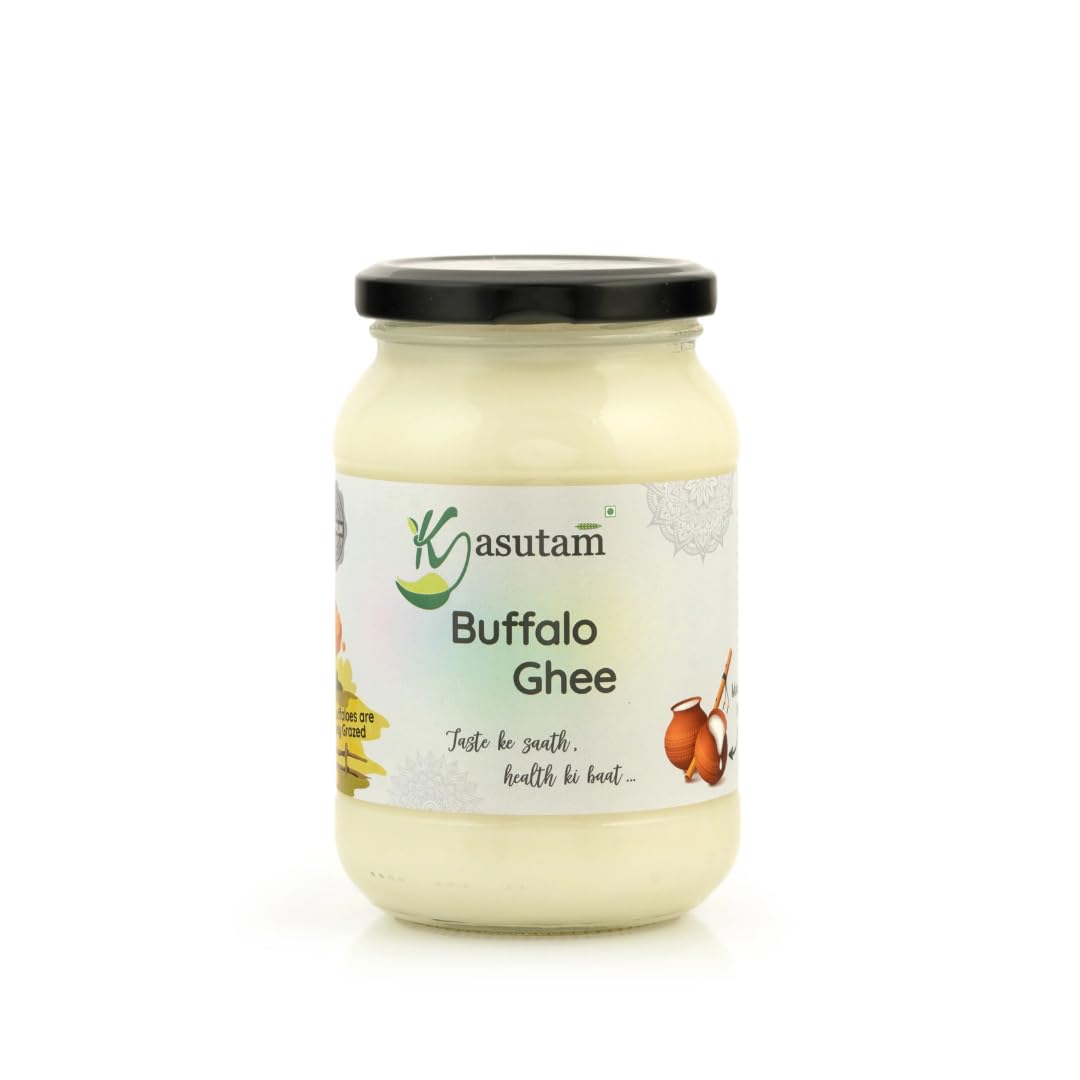 Kasutam A2 Desi Buffalo Bilona Ghee | Made By Traditional Vedic Bilona Method | Made In Earthen Pot & Hand Churned | Free Grazing Grass Fed Buffalo Ghee | Immunity Booster | Glass Jar- 1000 Ml (B0DGXRP3RR) Amazon Price History, Amazon Price Tracker