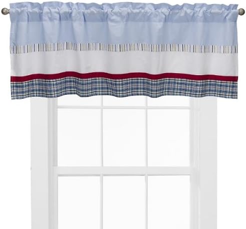 BacatiAidan Plaids and Stripes Boys Window Valance