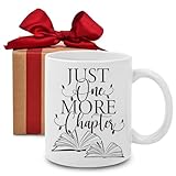 RIJEFUL Just One More Chapter Coffee Mug,Book Lovers gifts, Bookworm gifts for Women,Book Related Funny,Sarcasm Birthday Gifts for Friends Coworkers Siblings Dad or Mom11Oz, White
