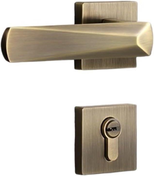 Split Door Lock Simple Bedroom Silent Door Handle American Wooden Door Indoor Room Door Handle Lock