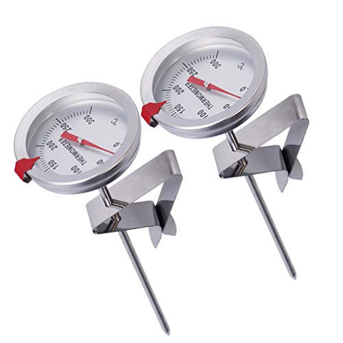 Termômetro de alimentos ULTECHVO 2 peças, aço inoxidável à prova de ferrugem, fritura de alta precis