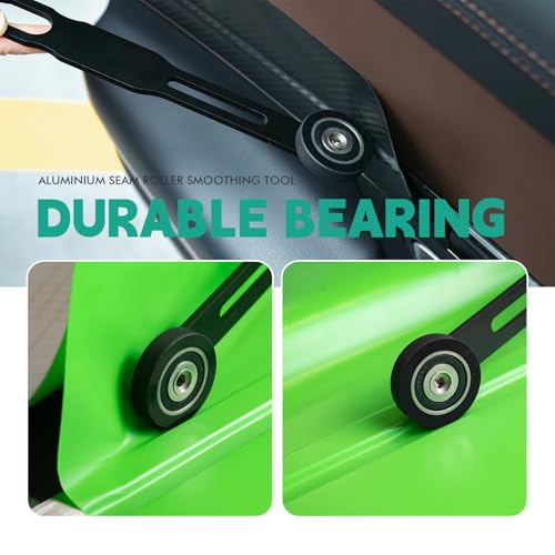 FOSHIO Andrückrolle Tapete Rollen Möbelaufkleberroller,Metall Aluminium Rolle,TapeteWerkzeug,Schallschutz Andruckrolle,Drucken Nahtroller,Tapetenroller Auto Rad Andrückwalze
