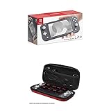Plattform: Spielkonsole Nintendo Switch Lite, Standard, grau + iMW Transport-Case für Nintendo Switch Lite, Rot