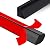 Flexible Quarter Round Molding Peel and Stick Rubber Trim Molding Double-Sided Self Adhesive Wall Corner Trim Molding for Floor, Bathrooms, Countertops (1/2” W x 1/2” H x 6.56 Ft, Black)