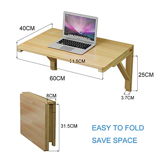 Mm Melisen Wall Mounted Folding Table For Laundry Room, Wall Mounted Fold Down Desk For Small Saving Spaces, Kids Floating Desk For Dining, Room, Study, Kitchen, Dinner, Bar #TOP1
