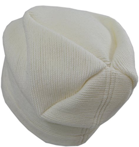Bonnet tricoté blanc en laine mérinos Rotfuchs accessoire d'hiver unisexe