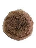 Brushed Mohair Yarn in Doll Hair Colors - 50 gram Skein (Toffee)