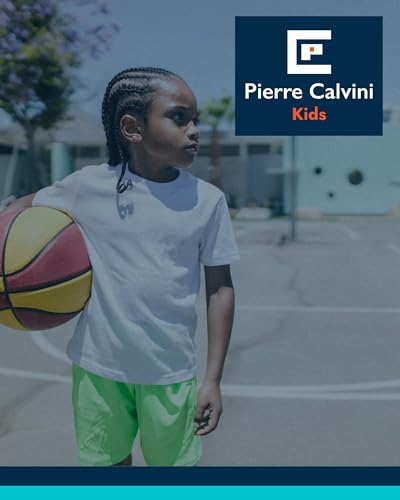 T-shirt blanc enfant Pierre Calvini lot de 5 en coton