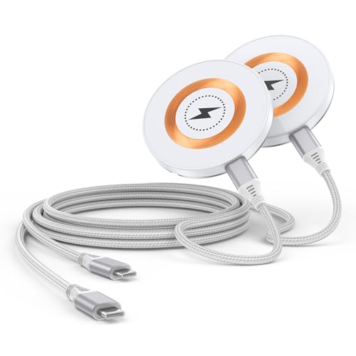 iPhone 16 Wireless Charger Magnetic for iPhone 16 15 Wireless MagSafe Charging,2Pack 15W Fast Mag-Safe Charger Magnet Wireless Car for iPhone 17Air/17 16 Pro Max/17 16/17 Pro/16/15/14/13/12Plus/12Mini