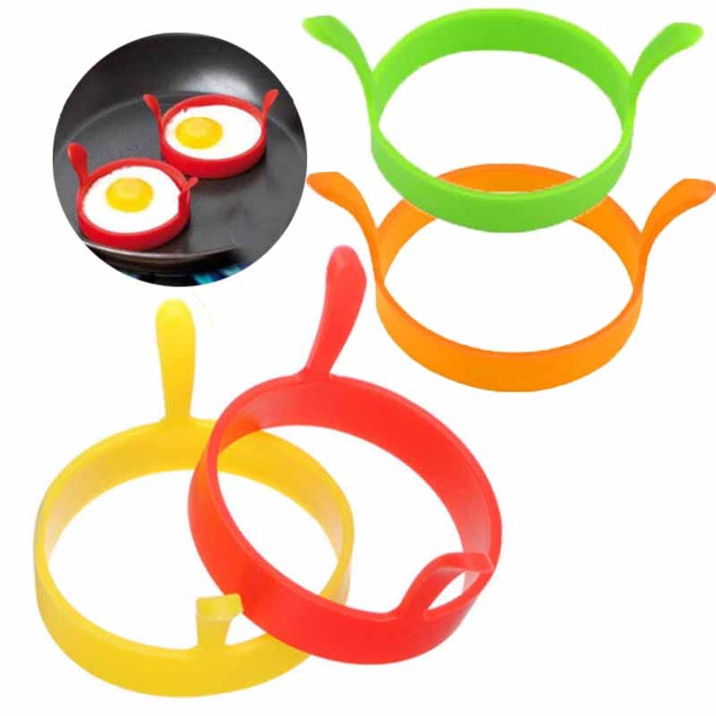 NEPAK Paquet De 8 Anneaux D'oeufs En Silicone, Anneaux De Cuisson