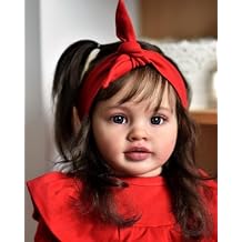 26 Inches Real Baby Size Rooted Brown Hair Life Like Reborn Baby Doll with Soft Weighted Cloth Body Realistic Newborn Toddler Girl Dolls that Look Real