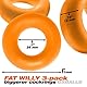Fat Willy Jumbo-Penisringe, Orange, 3 Stück Oxballs