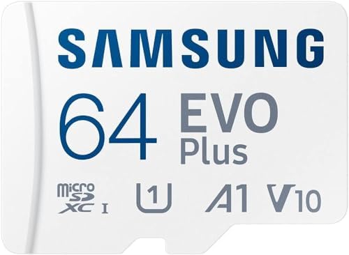 Samsung EVO Plus microSD Hafıza Kartı 64 GB, U1, V30, A2 ‎MB-MC64KA/TR