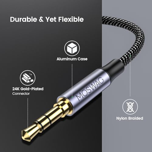 MOSWAG 10FT 3.5mm Extension Cable Audio Male to Female Stereo Extension by MOSWAG - Used condition - Image 5