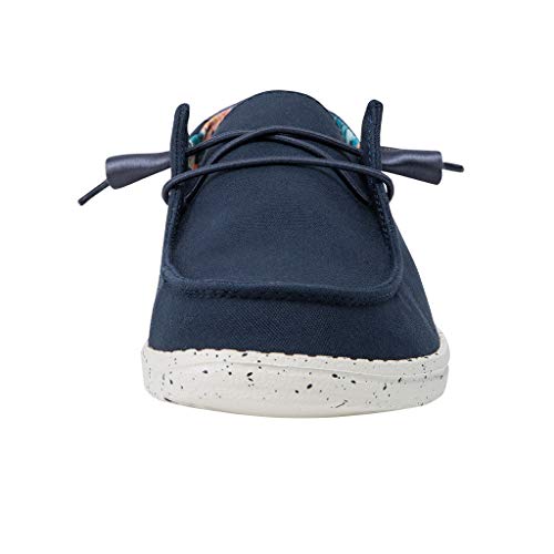 Image of HEYDUDE Women's Wendy Chambray | Women's Shoes | Women's Lace Up Loafers | Comfortable & Light-Weight
