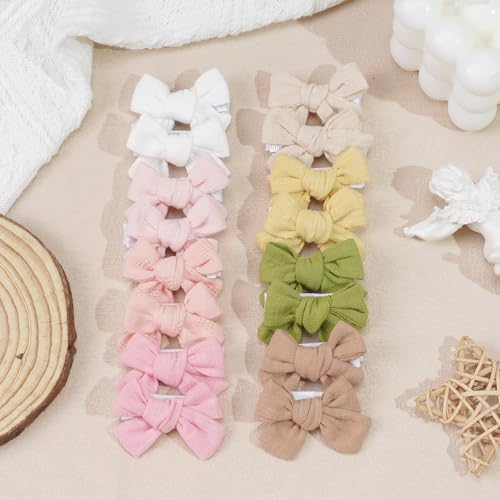Pinzas para cabello con lazo para bebé 40 piezas miniatura 5