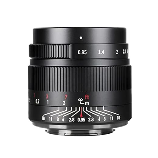 7artisans 35mm f0.95 Large Aperture APS-C Mirrorless Cameras Lens Compact for Fuji X-T1 X-T2 X-T3 X-T20 X-T30 X-E1 X-E2 X-E3