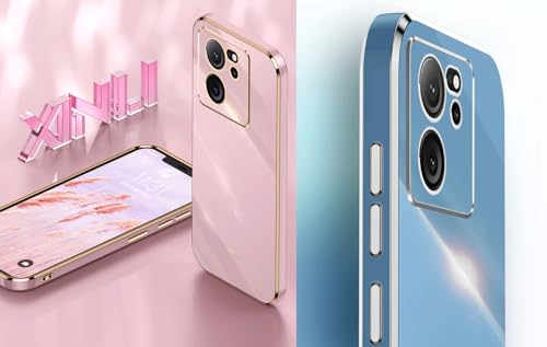 WOKEZ Fodral för Xiaomi 13T/13T Pro - Lyxigt Silikon Skydd Rosé