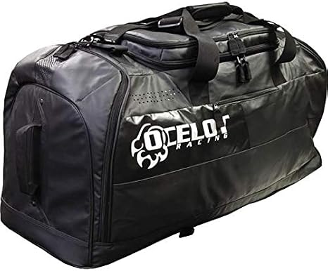 Ocelot Pro Gear Duffle Bag - Essential Duffle Bag for Travel, Heavy Duty Duffle Bag for Camping Gear, Motorcycle Gear, Gym Gear, and Travel Gear - Duffle Bag for Men and Women - Black