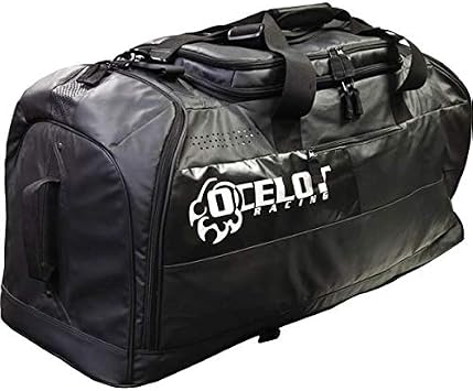 Ocelot Pro Gear Duffle Bag - Essential Duffle Bag for Travel, Heavy Duty Duffle Bag for Camping Gear, Motorcycle Gear, Gym Gear, and Travel Gear - Duffle Bag for Men and Women - Black