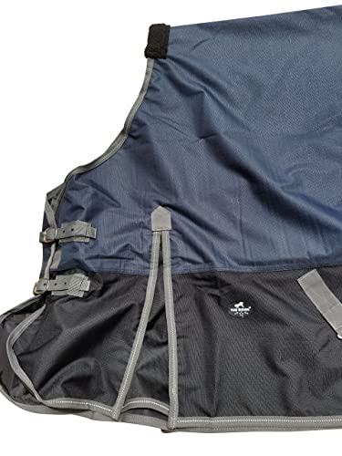 Tgw Riding Comfitec Essential Standard Neck Horse Turnout Sheet 1200D Waterproof And Breathable Horse Rain Sheet More Colors Lite (80“, Indigo) #TOP3