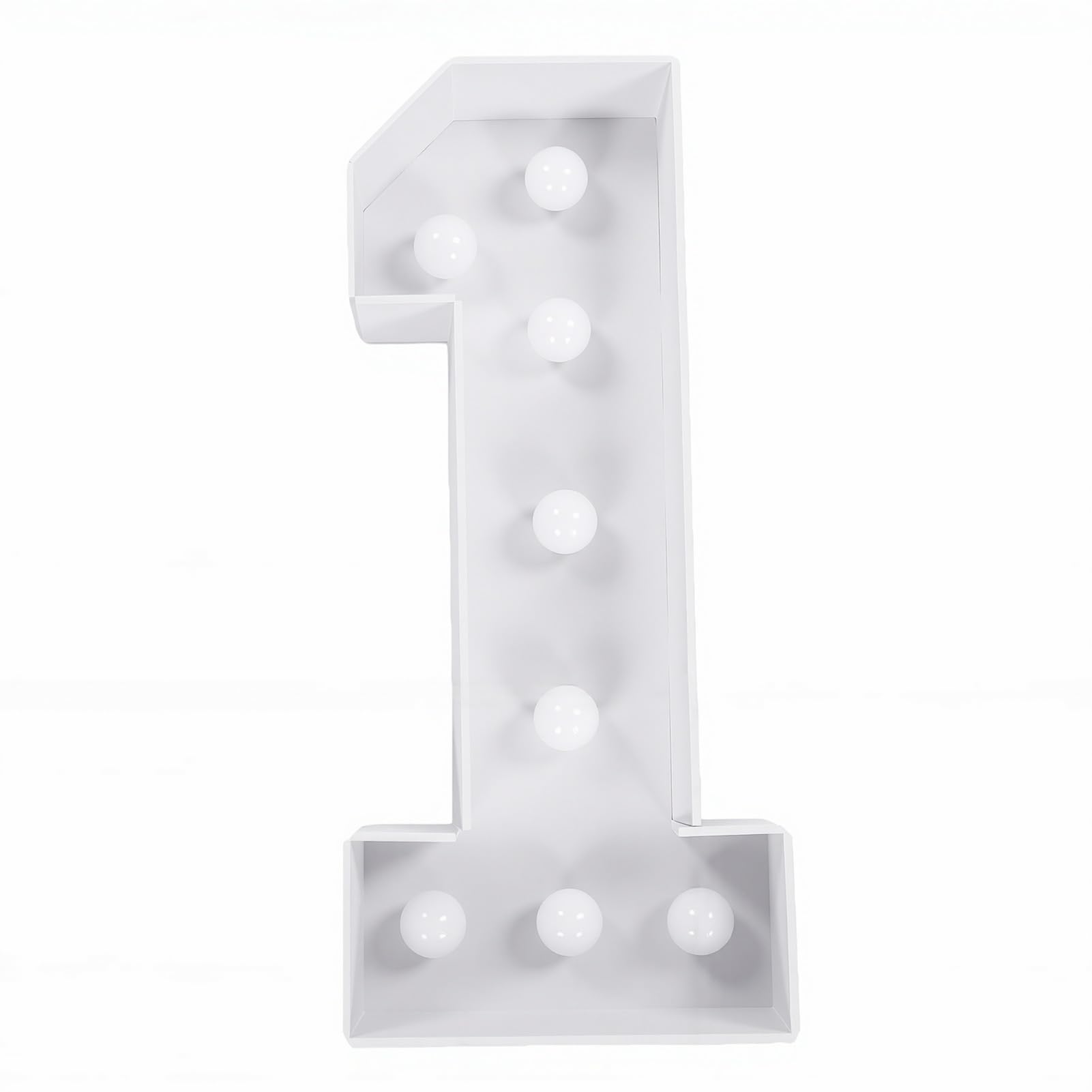 Eujgoov Insegna con Numeri Luminosi, Grande Pannello con Numeri da 70 Cm, Lettera con Illuminati con Luce LED Calda per Decorazioni di Nozze, Feste di Compleanno, Anniversari